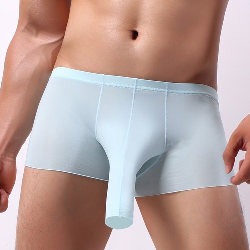 Elefantennasen Slip Männer Ice Silk Herren geschlossen Penis Unterwäsche Dessous - Bild 5 von 18