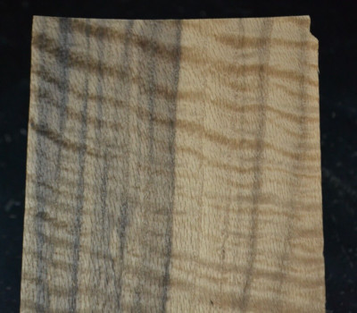 Fumed Curly Beech Raw Wood Veneer Sheet 6.5 x 30 inches 1/42nd thick    N5943-12