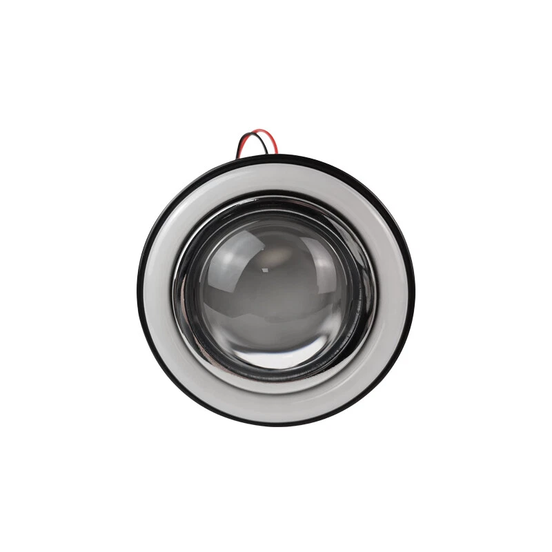 For 1987-2014 Dodge Charger 3" inch Projector White Halo Fog Lights Lamps Pair - Image 4 of 4