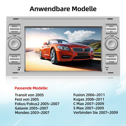 DAB+ Für Galaxy Ford Mondeo Focus Transit Fiesta C-Max S-Max Kuga Autoradio GPS - Bild 3 von 13