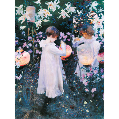 John Singer Sargent Nelke Lilie Rose Kunstplakat Ungerahmter extragroßer Druck
