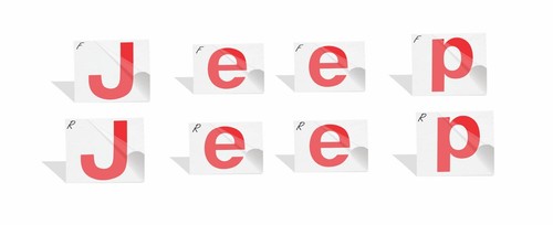 JEEP Front and Rear Emblem Overlay Decals for 2007-2017 Jeep Patriot - Picture 37 of 74