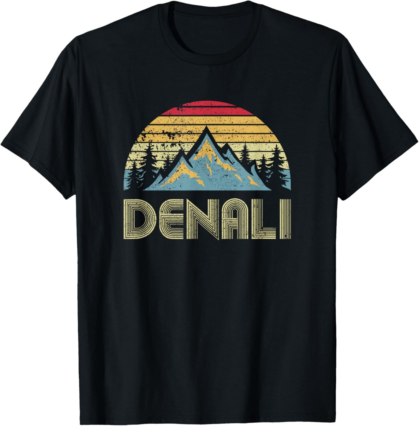 Vintage Mt. Denali National Park Alaska Mountain T-shirt T-Shirt