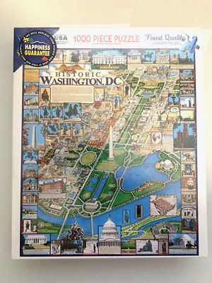 Historic Washington DC 1000 PC Jigsaw Puzzle Wht Mountain New Sealed 24x30'' 2016