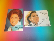 2 x Johanna von Koczian signed autographed autograph on autograph card