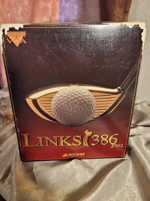 LINKS 386 PRO 1992 ACCESS SOFTWARE GOLF SIM SPORTS PC GAME DOS 3.5'' 