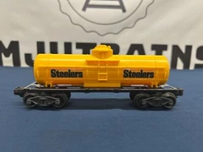 Lionel Custom (Postwar 6025) NFL Pittsburgh Steelers Single Dome Tank Car NO BOX