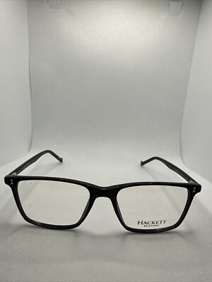 Hackett Bespoke Heb234 53/17 145 Black Unisex Adult Eyeglass Frames S33