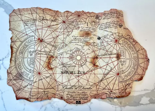 The Goonies Prop Replica 2-Sided One-eyed Willie Pirate Treasure Map
