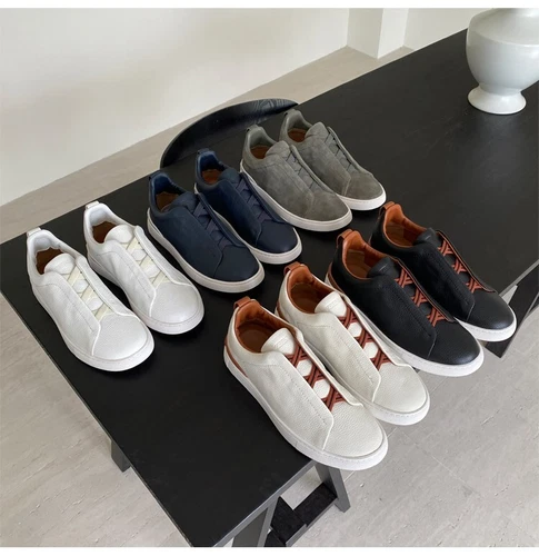 Sneakers uomo pelle traspirante taglia 39-45 - Foto 7 di 30