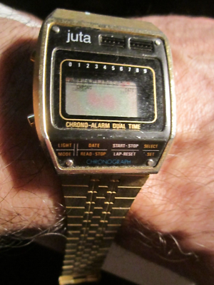 VINTAGE JUTA LCD WATCH CHRONOGRAPH DUAL ALARM NOT WORKING - BBA