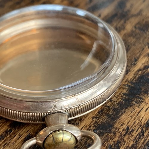 Wadsworth Referee 16S Gold Filled 20 Years Guilloche Open Face Pocket