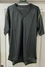 Herren dunkelgrau T-Shirt Top Zumba Fitness Fitness Tanz cool, Größe S/M/L/XL/XXL