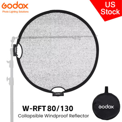 US Godox W-RFT 80cm/130cm Collapsible Windproof Reflector Diffuser With Handle