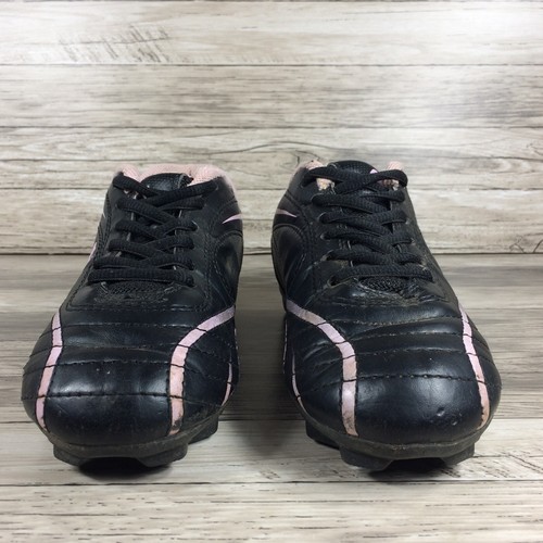 Starter Soccer Futbol Molded Cleats Youth Size 1 Black Pink Lace Up Low Top - Picture 3 of 11