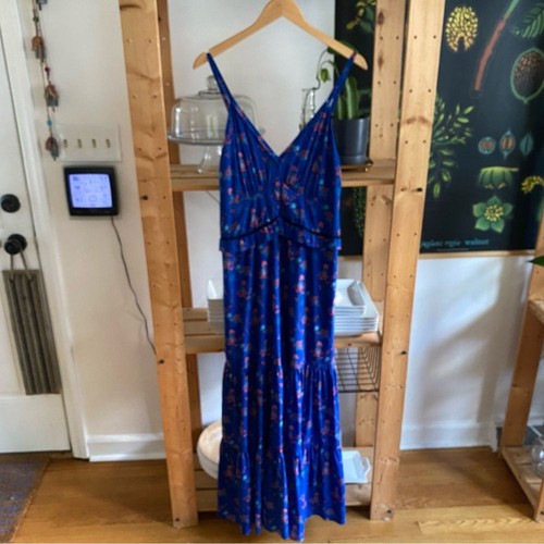 Thakoon Collective Blue Floral Wide Leg Jumpsuit - Picture 5 of 16