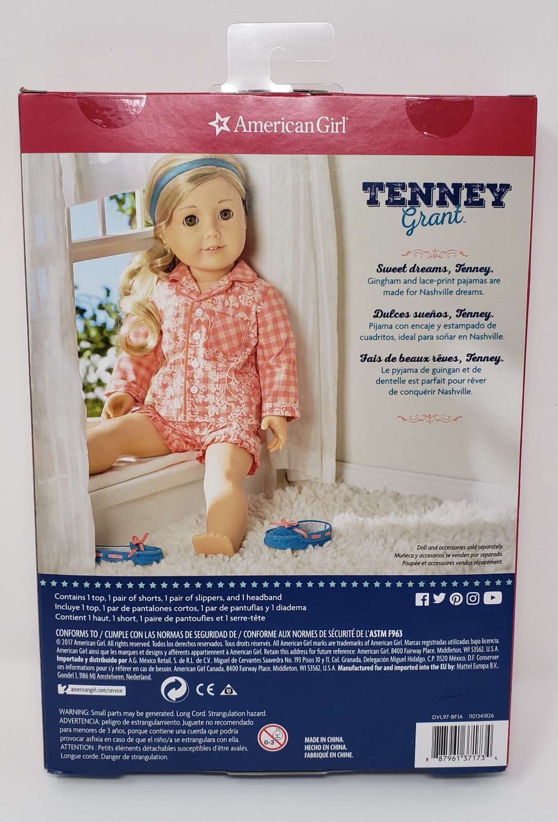 american girl tenney pajamas