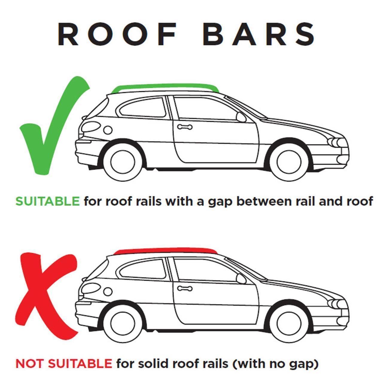 Aluminium Roof Rack Cross Bars fits Mercedes E Class 20032008 (W211