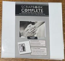 Tapestry by C.R. Gibson Complete Scrapbook Album 12x12 Wedding Pre-designed Pgs