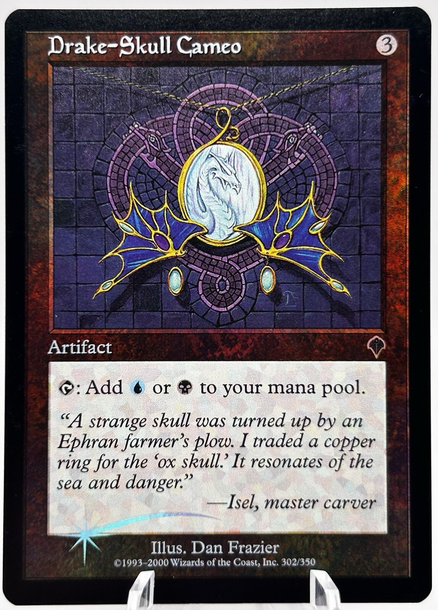 Drake-Skull Cameo 302/350 Foil Invasion MTG LP | eBay