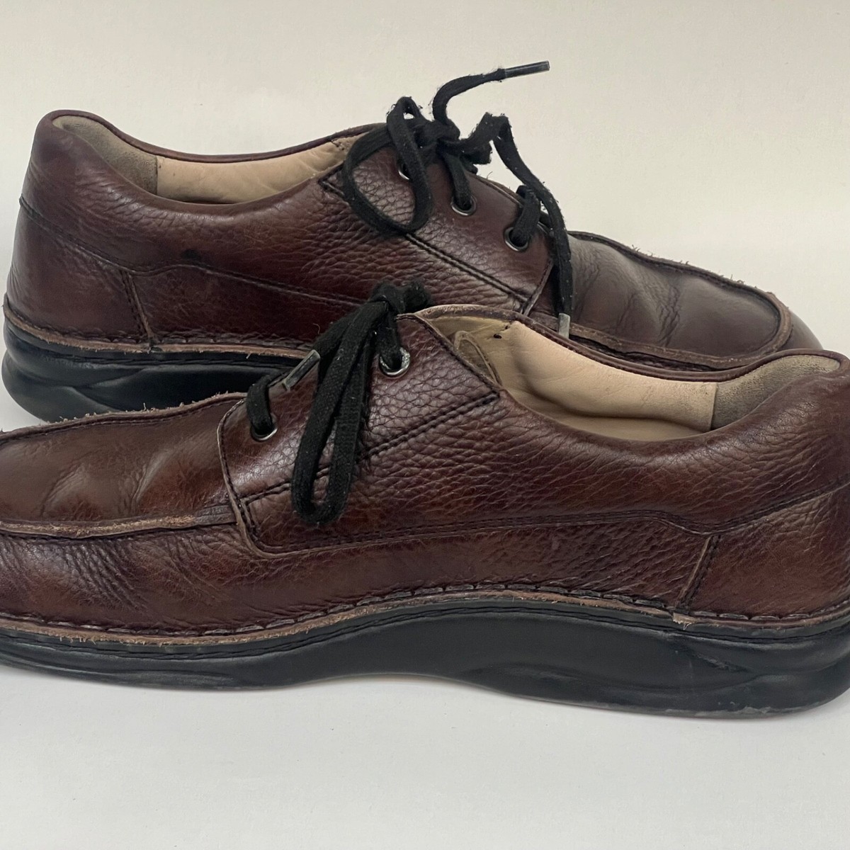 Finn Comfort‎ Men\'s Shoes Brown Leather Oxford Shoes Sz 9.5 W Made In Germany Finn Comfort Men main image 4