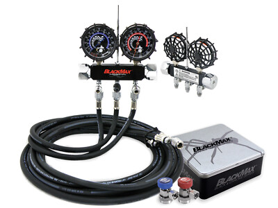 CPS MAID8QZ Blackmax Chrome Manifold Gauge Set w/ Collector's Tin New Free Ship