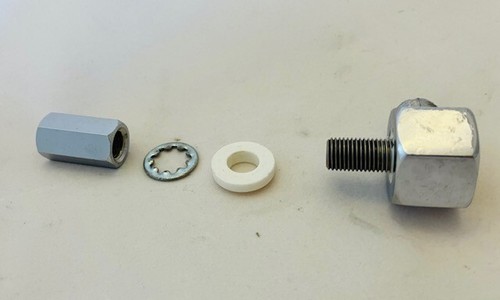 TWO 3/8-24 to UHF SO-239 Female Right Angle Antenna Mount Hex Base - Zdjęcie 6 z 6