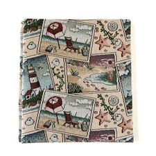 Dalee Bookbinding 8.5x11 Top Load Post Bound Scrapbook Album Beach Tapestry NEW!