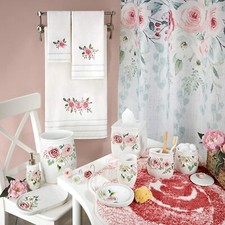 Spring Garden Bathroom Collection, Blooming Pink Peonies