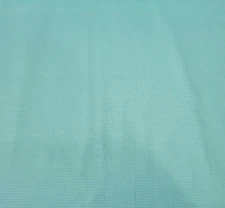 Popcorn The Bear BTY Quilting Treasures Tonal Aqua Blue Tiny Plaid