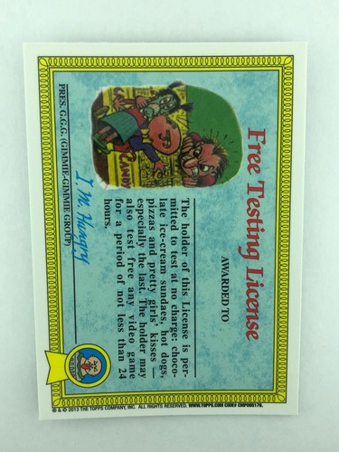 2013 Garbage Pail Kids Cards Chrome Series 1 GPK Pick Your Card Base Set - Bild 76 von 102