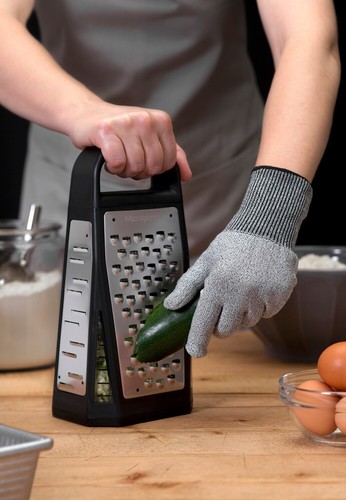 Gant adulte sûr cuisine résistant aux coupures microplane - Taille unique convient à la plupart - Photo 3/4