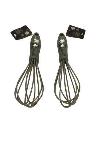 Disney Jack Skellington 2-Piece Silicone Mini Whisk Set NWT