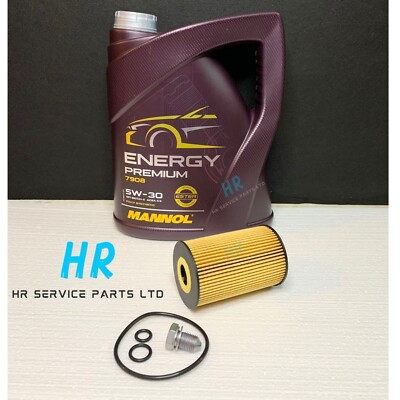 FOR VW CALIFORNIA T5 CAMPER 2.0 TDI 2009+ SERVICE KIT 5L MANNOL 5W30 OIL FILTER