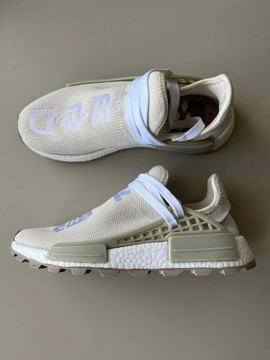 Adidas Pharrell x N.E.R.D. x NMD Human Race Trail EE8102 Pw Hu 7.5 Rare ee8102 Pharrell x N.E.R.D. x adidas NMD Human Race Trail Cream for  main image 2