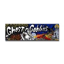 Ghosts 'n Goblins ALT3 Premium Arcade Marquee Insert Reproduction Header Backlit