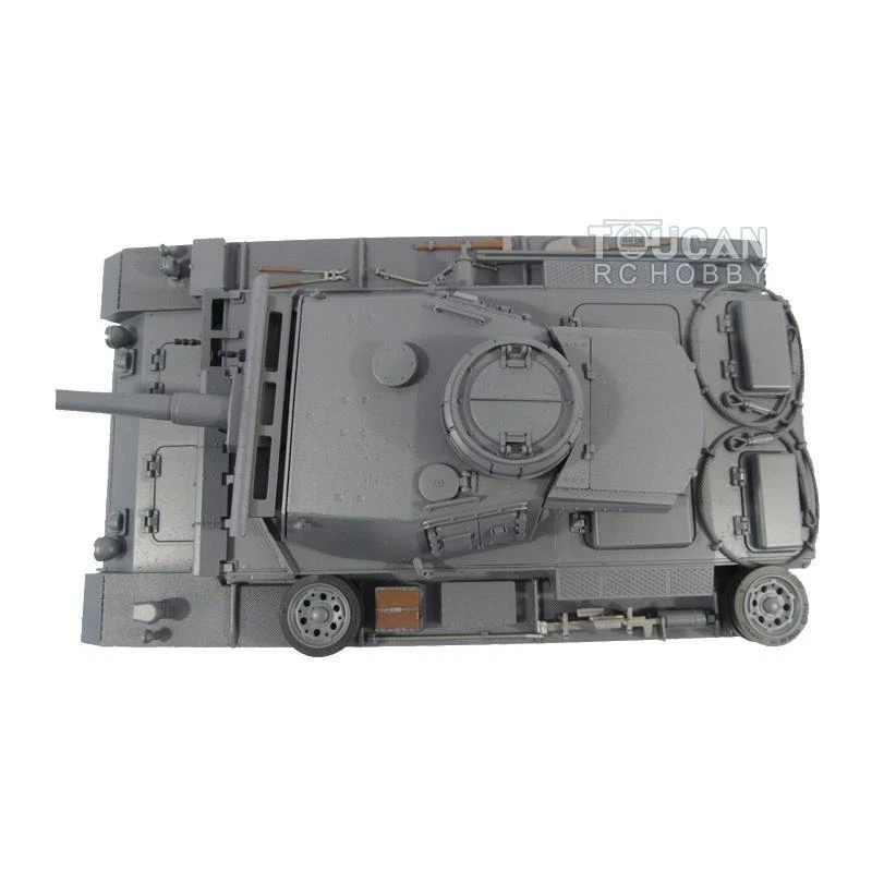 1/16 Mato Almost Full Metal Panzer III RC RTR Tank BB Shooting Pellet Gray Model - Image 3 of 4