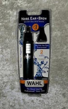 Wahl Nose, Ear & Brow Wet/Dry Dual- Head Trimmer Battery AA Model 5567-200 