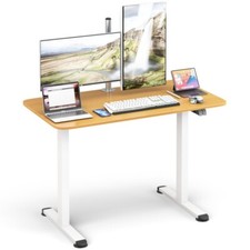 Electric Sit Standing Desk Adjustable Table Home Office Heavy-duty Metal Frame