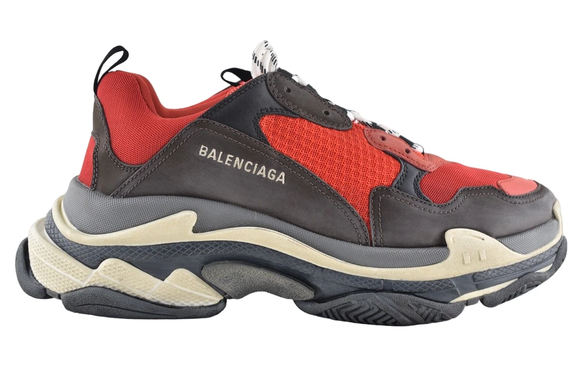 NIB Balenciaga Triple S Red Speed Flat Sneaker Trainer 39 Men US 6 | eBay