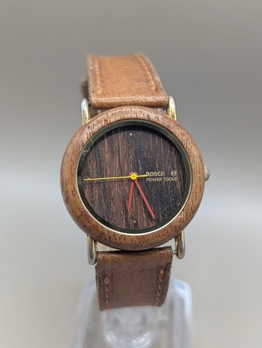 Bosch Holzuhr vintage armbanduhr herren, selten - Bild 5 von 10