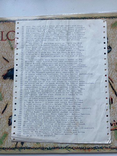Los Lobos How will the Wolf Survive album with Rare hype story proof - Picture 4 of 5