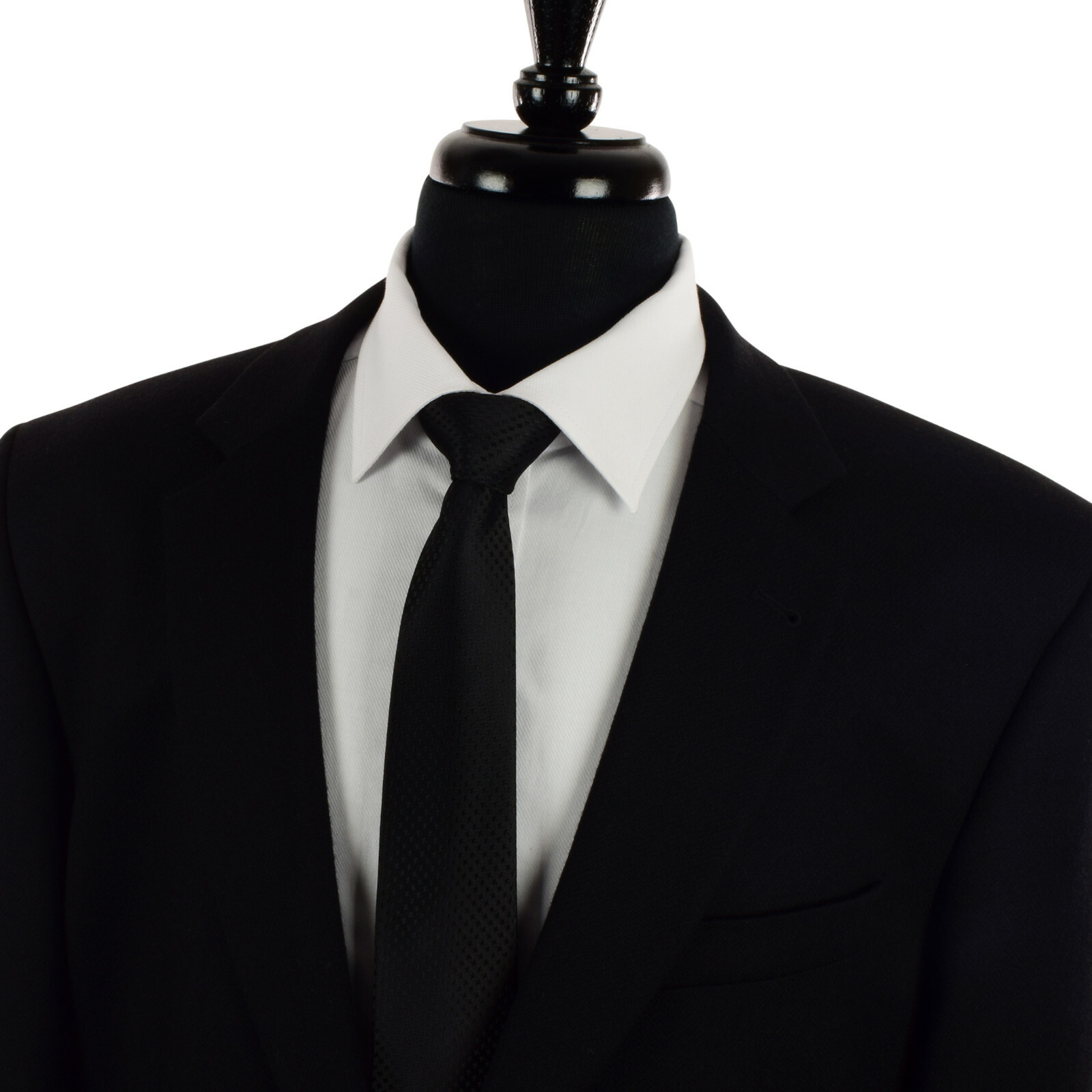 Mens Black Tie Wedding Even & Pocket Square Groom Han… Gem