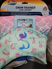SwimWays Child Swim Vest Mermaid Ages 2-4 Years Swim Step 2 33-55 lbs - NEW