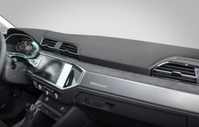 Car Leather Dash Mat Dashboard Cover Dashmat Interior Pad For Audi Q3 2019-2023