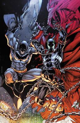 BATMAN SPAWN #1 COVER M BRETT BOOTH 1 IN 50 INCENTIVE VARIANT Bagged and Boarded