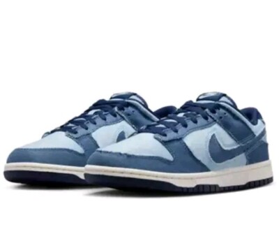  Nike Dunk  Low Retro Se Light Armory Blue/ Midnight Navy  Men Size 9 Shoes