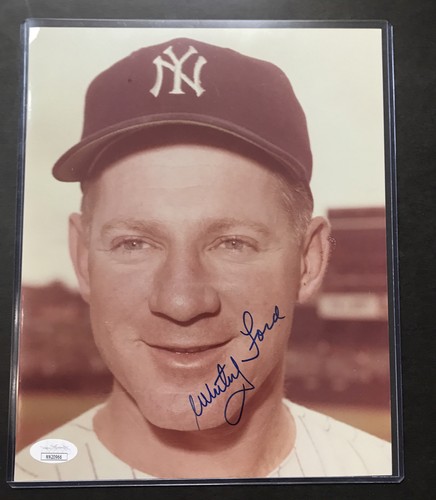 WHITEY FORD NEW YORK YANKEES HOF Signed Autograph 8x10 RARE Photo JSA CERTIFIED! - Picture 7 of 7