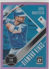 2018 Panini Donruss Optic Diamond Kings Pink #7 Jose Bautista Toronto Bue Jays