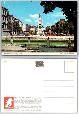 Grand Parade Cork City Ireland National Monument John Hinde Postcard Vintage